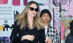 Angelina Jolie's Vietnamese-born son visit mother's clothing outlet