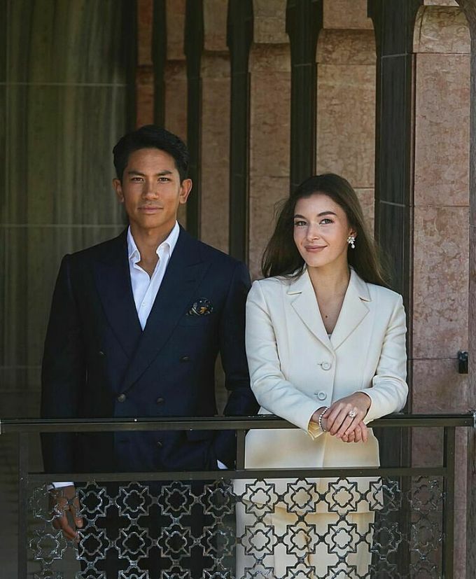Prince Mateen of Brunei and his fiancée Anisha Rosnah binti Adam. Photo from Prince Mateen’s Instagram