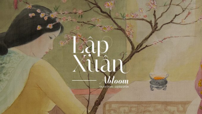A poster for Lap Xuan - Abloom. Photo courtesy of Quang San Art Museum
