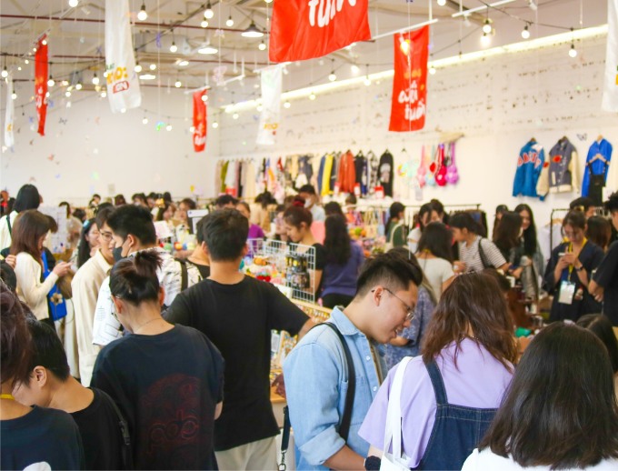 Visitors can find offerings from local brands at the Weekend Vol.14 fair. Photo courtesy of Hanoi Mood:ON