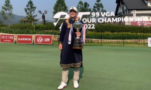 Foreign golfer wins first major Vietnamese golf season